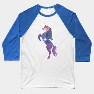 Cosmic Galaxy Star Space Unicorn Tee Baseball T-Shirt